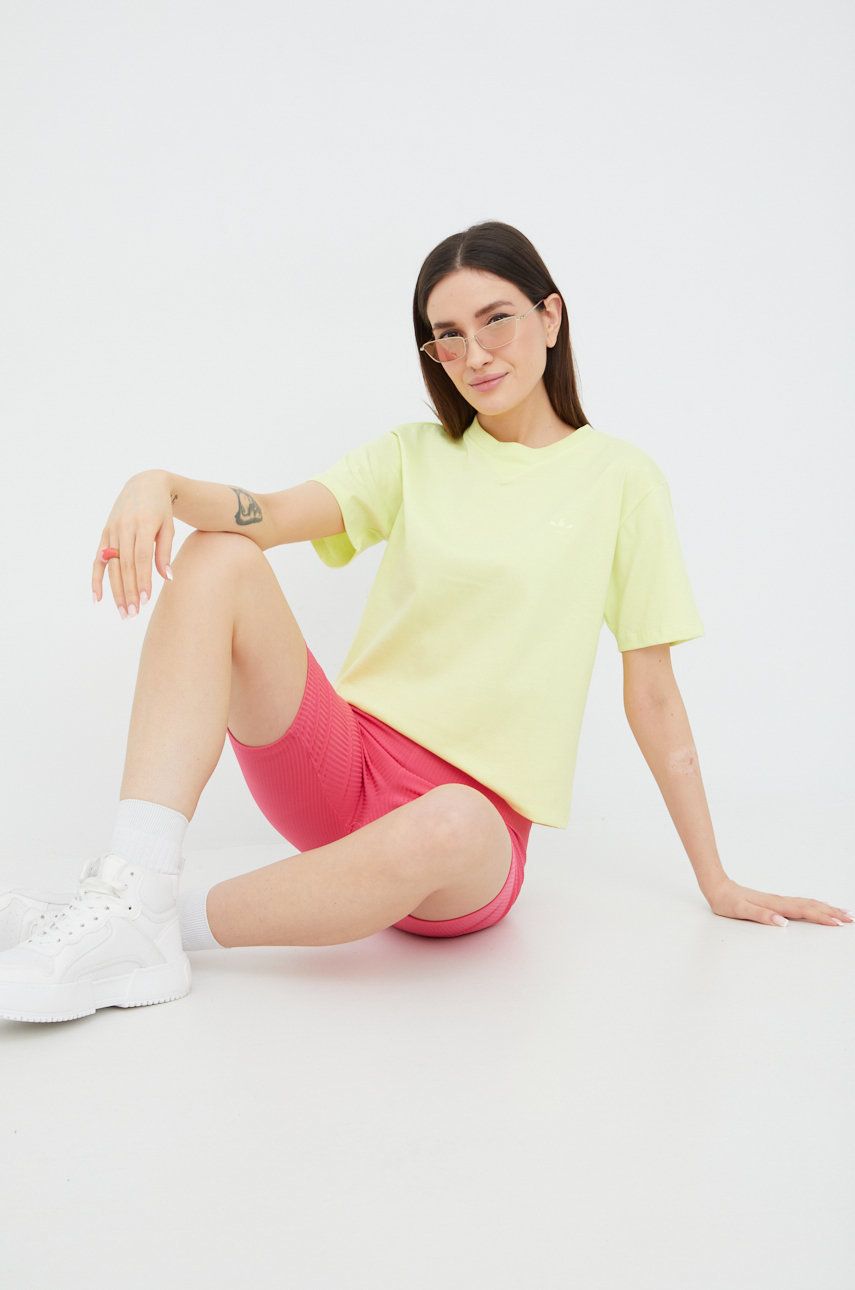 Tričko adidas Performance Trefoil Moments Žltá | HE6891, 0