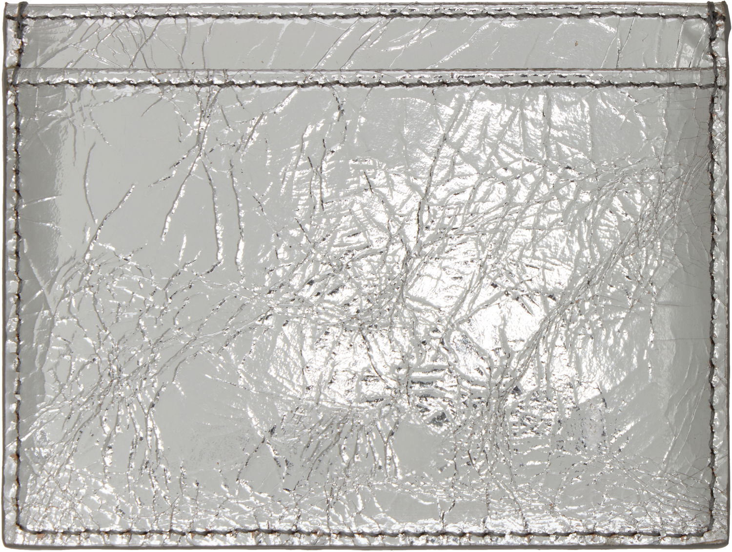 Peňaženka Vivienne Westwood Vivienne Westwood Flat Metallic Crinkle Card Holder Metalická | 54030004W-L00A7-, 1