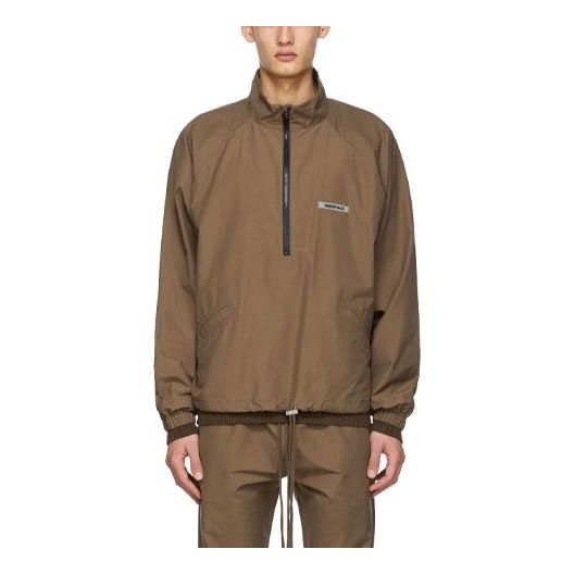 Vetrovka Fear of God Essentials Sports Jacket Hnedá | FOG-FW20-243