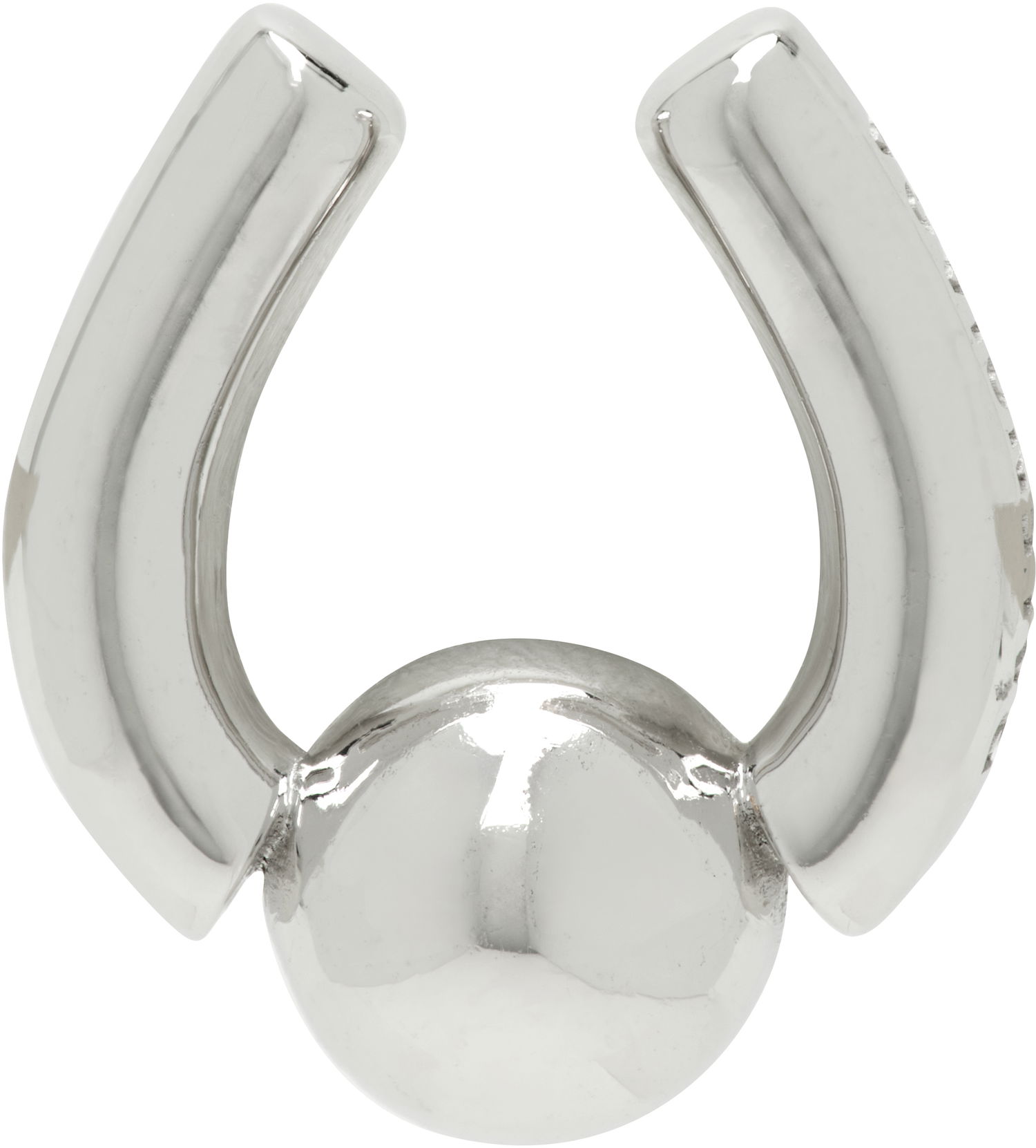 Prsteň Balenciaga Camden Silver Nose Cuff Metalická | 803762 TZ68R, 0