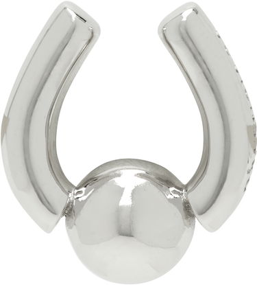 Prsteň Balenciaga Camden Silver Nose Cuff Metalická | 803762 TZ68R, 0