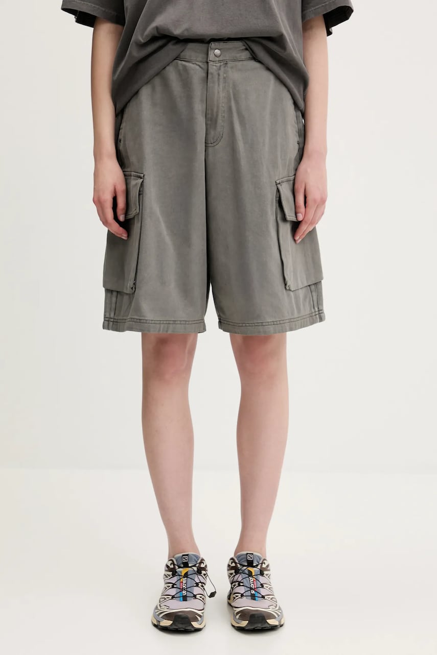 Šortky adidas Originals adidas Originals Cargo Jorts High Waist Šedá | JD0139, 0