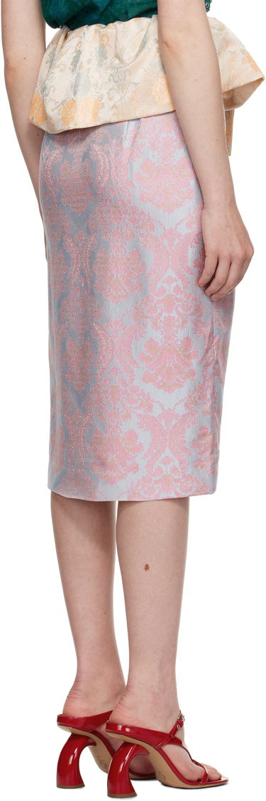 Sukňa Dries Van Noten Dries Van Noten Jacquard Peplum Midi Skirt Ružová | 251-010803-1541, 2