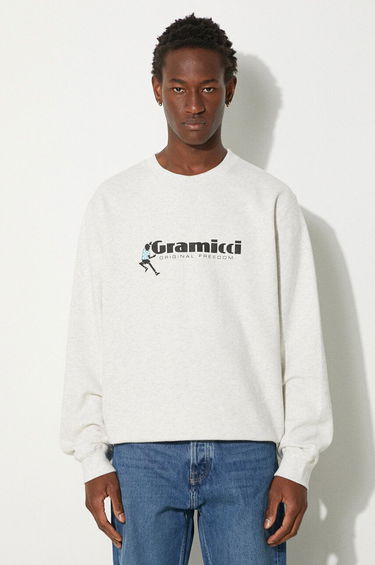Mikina GRAMICCI Sweatshirt Crewneck Print Béžová | G3SU.J060, 0