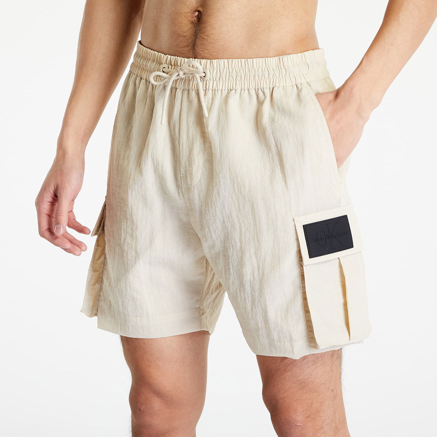 Šortky CALVIN KLEIN Mesh Ripstop Cargo Shorts Béžová | J30J322911 ACI, 0