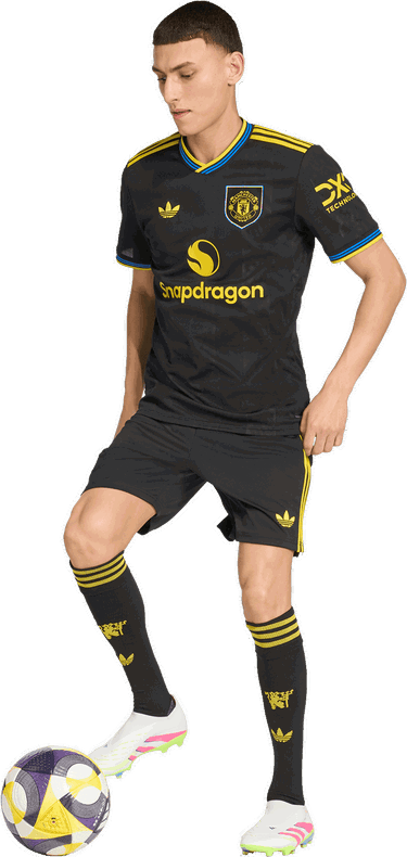 Šortky adidas Originals Manchester United 3rd Shorts 2025/26 Čierna | ji7420, 5