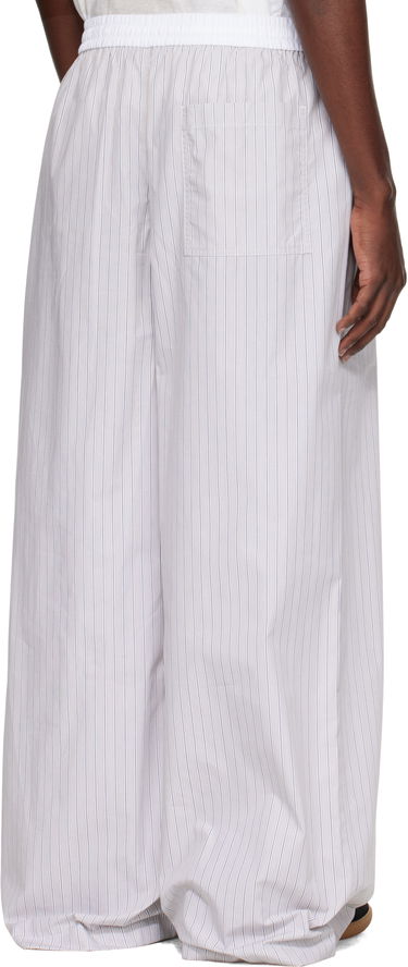 Nohavice Acne Studios Acne Studios Striped Trousers Biela | CK0128-, 2