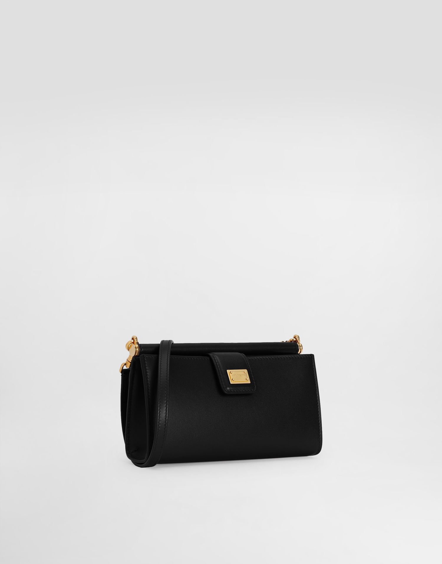 Kabelka Dolce & Gabbana Dolce & Gabbana Plongé Calfskin Phone Bag Čierna | BI3367A9S2580999, 1