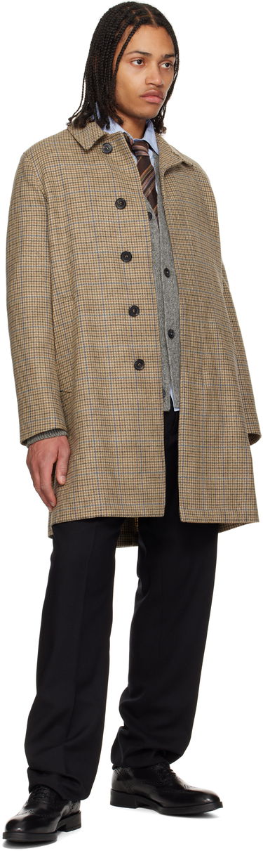 Šál Paul Smith Paul Smith Linen-Silk Block Stripe Tie Hnedá | M1A-0TIE-P41444-68, 2
