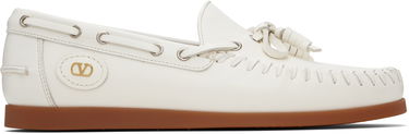 Tenisky a topánky Valentino Valentino Garavani Palm Avenue Buffalo Leather Boat Shoes Biela | 7Y2S0K85PNJ, 0