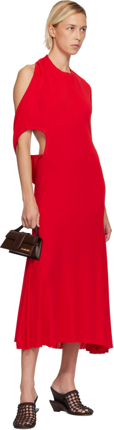 Kabelka Jacquemus 'The Bambino' Leather Flap Top-Handle Bag Hnedá | 23EBAW00006BC01A01, 3