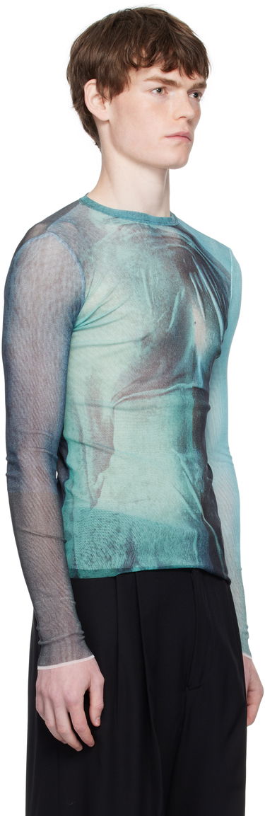Tričko Jean Paul Gaultier Jean Paul Gaultier 'The Water' Long Sleeve Top Zelené | 25/03-W-TO310-M004P-5557, 1