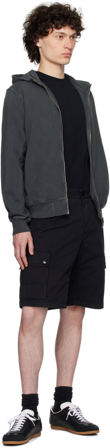 Šortky Stone Island Stone Island Supima Cotton Twill Stretch-TC Cargo Shorts Čierna | K1S15L100011S0010, 4