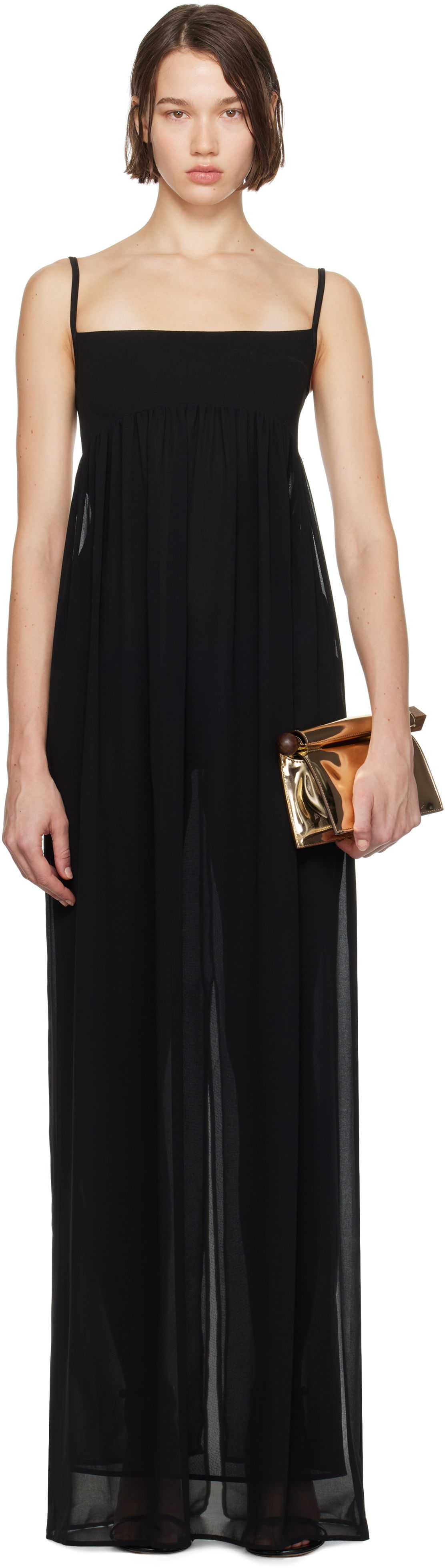 Šaty Jacquemus Maxi Dress Čierna | 24H243DR184-1555, 0