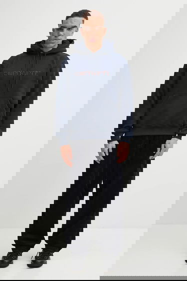 Mikina Carhartt WIP WIP Hooded Sweatshirt with Embroidered Logo Navy | I030547.38CXX, 4