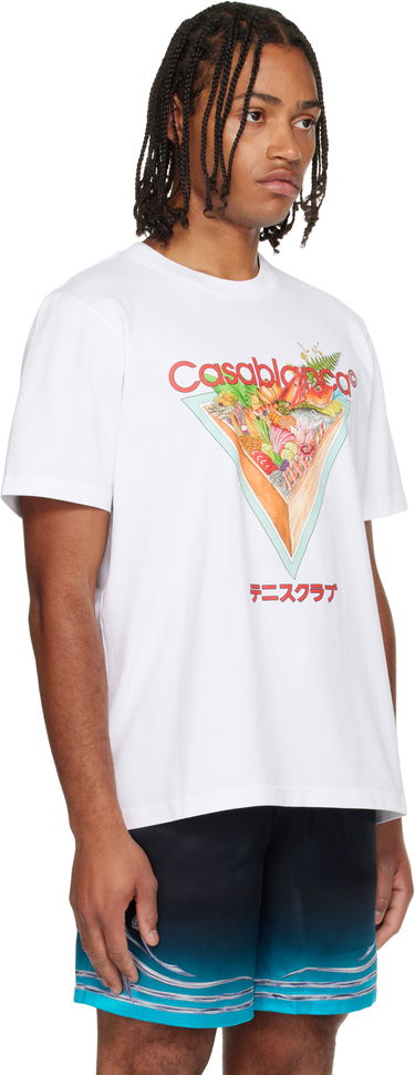 Tričko Casablanca Casablanca Tennis Club Icon Graphic T-Shirt Biela | M-AW25-JTS-001-01, 3