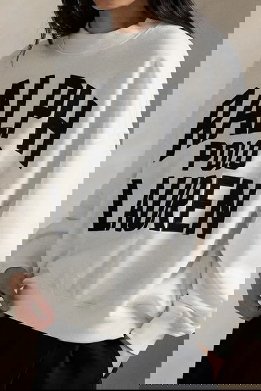 Mikina Polo by Ralph Lauren Polo Ralph Lauren Printed Oversized Sweatshirt Biela | 211978147, 3