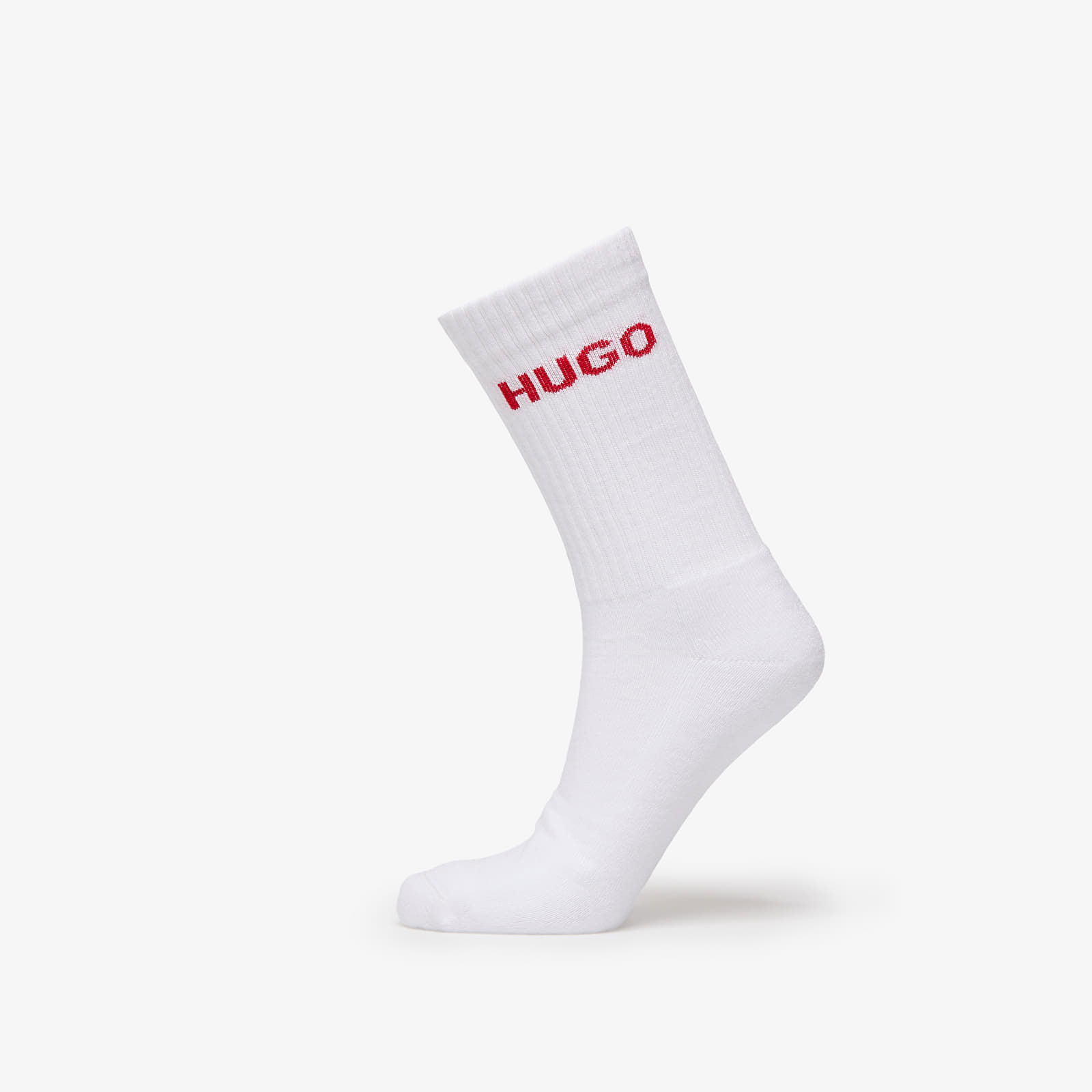 Hugo Rib Logo Sock 6-Pack White