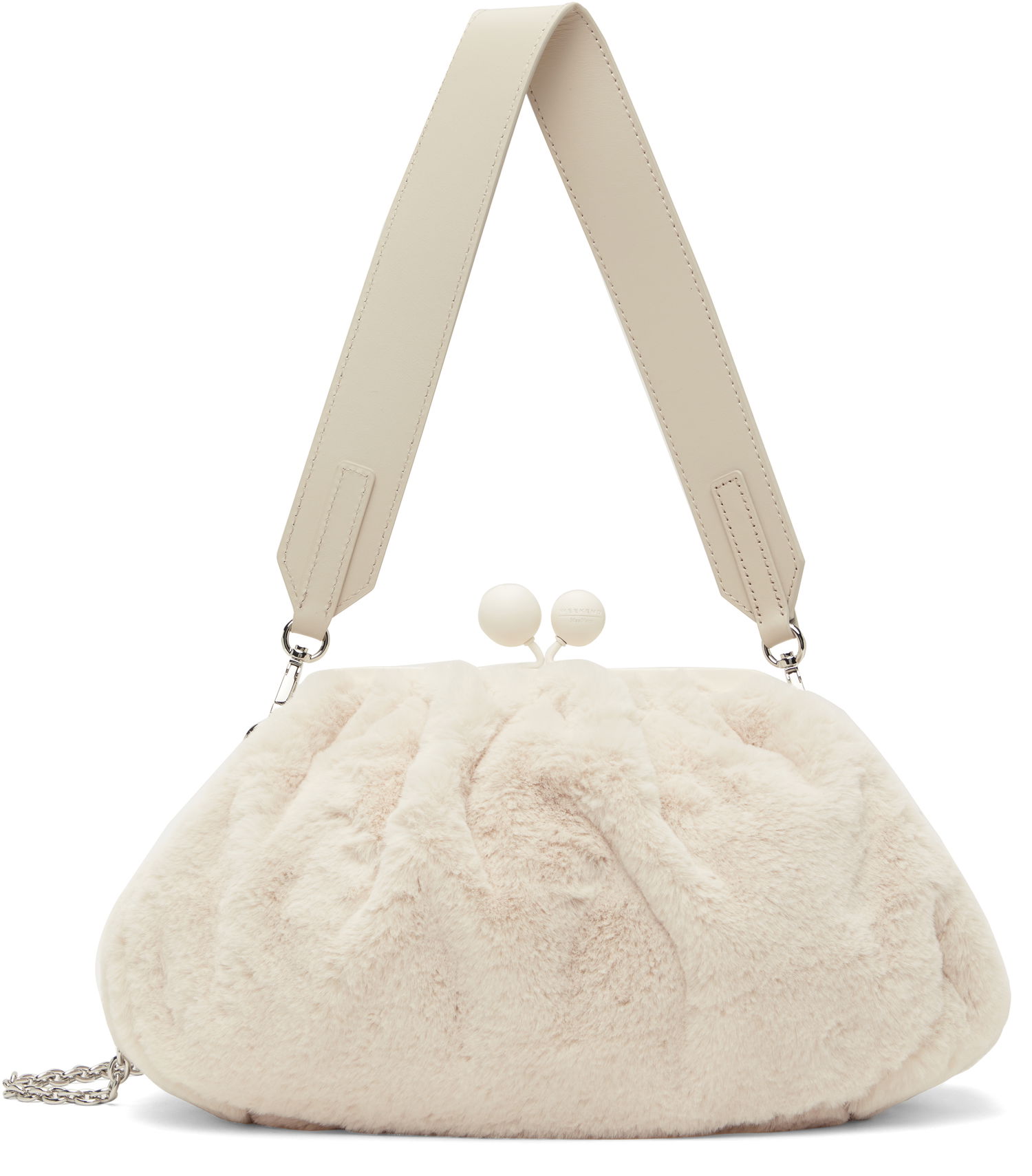 Kabelka Max Mara Max Mara Gianna Fur Shoulder Bag Béžová | 2425516075600 MM84575, 0