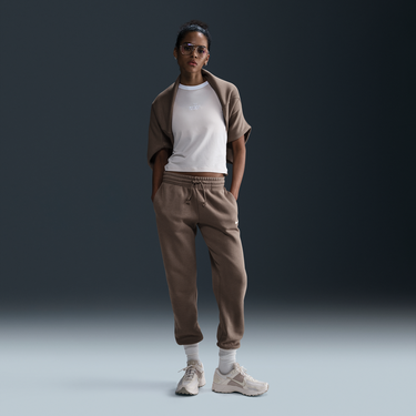 Tepláky Nike Nike Sportswear Phoenix Fleece Mid-Rise Pants Hnedá | FZ7626-233, 0