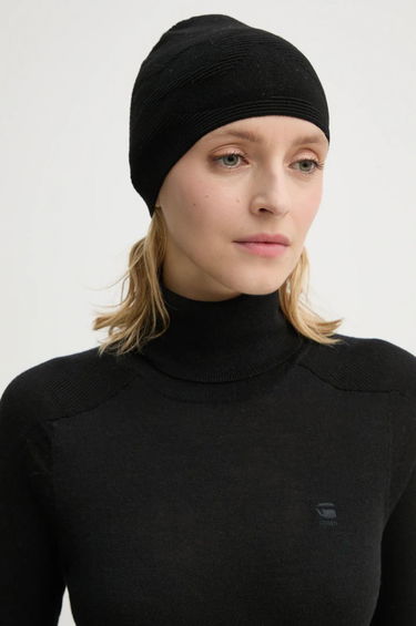 Kulicha HELIOT EMIL Thin Knit Beanie Čierna | AW24.16.108.BLK01, 2