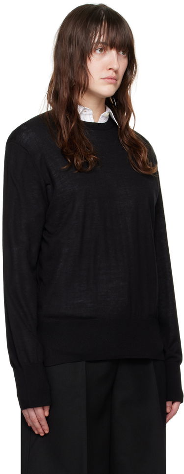 Sveter TOTEME Crewneck Knit Sweater Čierna | 243-WRT0346-YA0084, 1