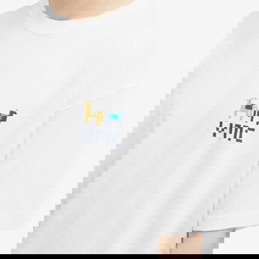 Tričko YMC Triple Quilt Graphic T-Shirt Biela | P6XAJ-10, 5