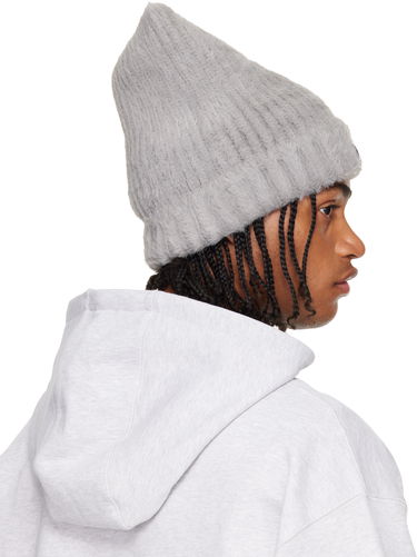 Klobúk Casablanca Fluffy Square Hat Šedá | A-AW25-HAT-101-02, 4