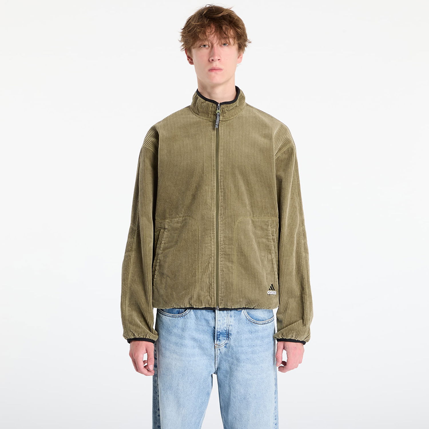 Bunda adidas Originals Equipment Reversible Corduroy Jacket Focus Olive Zelené | JV7660, 0