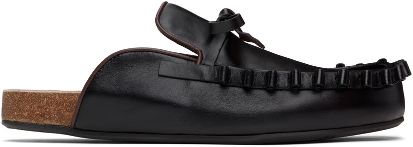 Doplnky JW Anderson JW Anderson Ruffle Slip-on Loafers Čierna | LF0069-LA0323