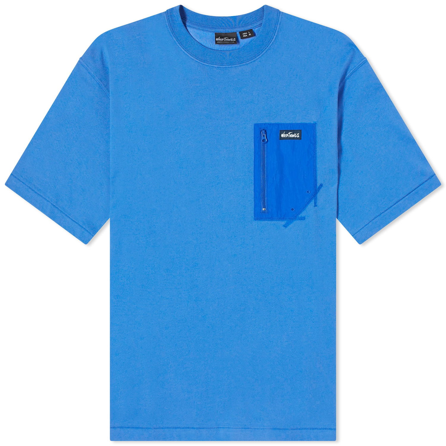 Tričko Wild things Camp Pocket T-Shirt Modrá | WT241-24-BLU, 0