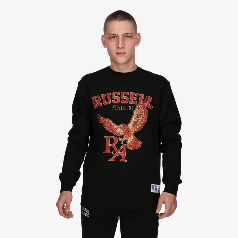 Mikina Russell Athletic Clemens Crewneck Sweatshirt Čierna | E3-637-2-099