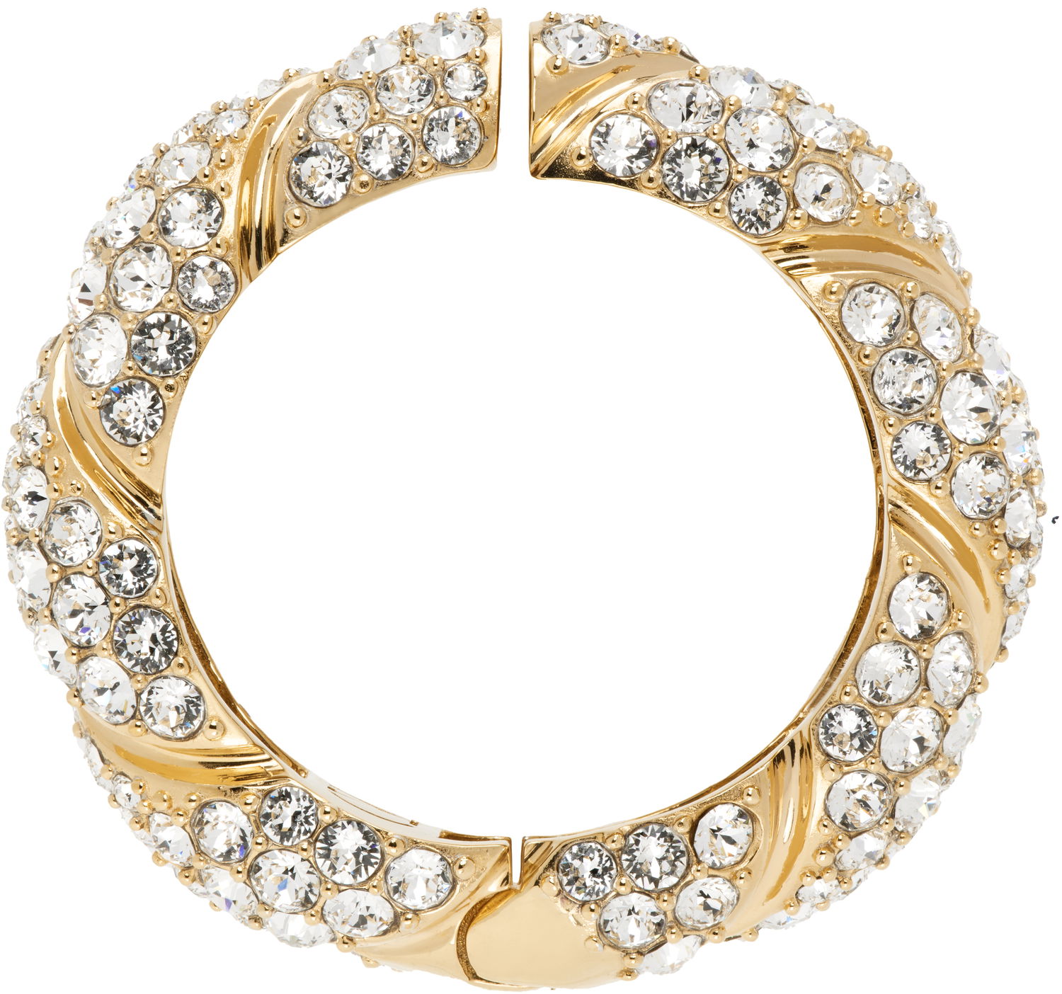 Náramok Valentino Valentino Garavani Small Big Mono Crystal-Embellished Clip-on Earring Metalická | 6W0J0Y96YCW, 0