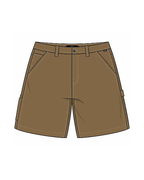 Drill Chore Carpenter Canvas Shorts, Size 28