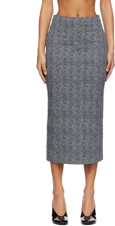 Sukňa Givenchy Givenchy Low Waist Kick Back Herringbone Tweed Midi Skirt with Colorful Flecks Rôznofarebný | BW40YP168S004, 0