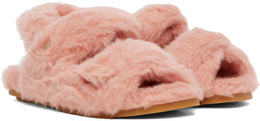 Doplnky Max Mara Max Mara Teddy Fur Double Strap Sandals Ružová | 2345260537600 MM10501, 3