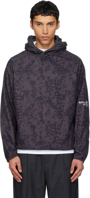 Mikina BAPE Kazuki Kuraishi Edition Pixelate Camo Shark Hoodie Šedá | 001PPL831901C, 0