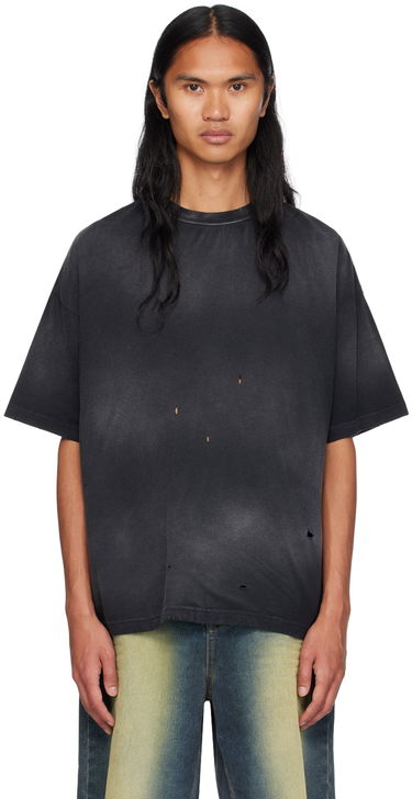Tričko We11done Distressed T-Shirt Čierna | WD-TT2-24-742-U-BK, 0