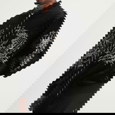 Bomber bunda Neighborhood Velvet Embroidered Tokyo Japan Skull Tiger Souvenir Jacket Čierna | 252AQNH-JKM03-BLK, 7