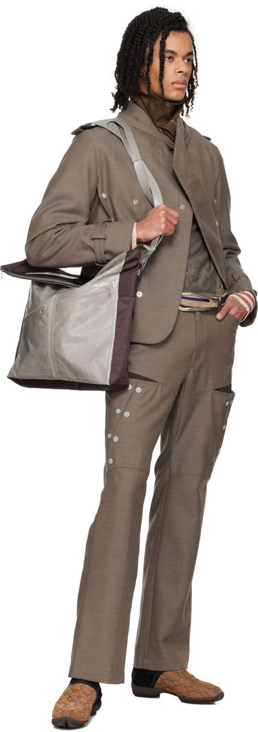 Taška cez rameno KIKO KOSTADINOV Kiko Kostadinov Jarocka Messenger Bag Šedá | KKSS25BG03-158, 3