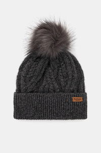 Cable Knit Pom Beanie