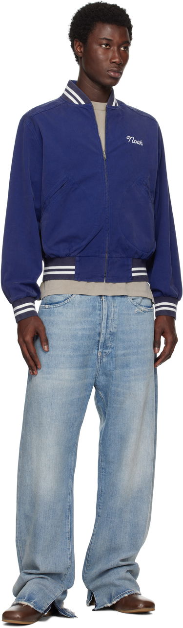Bomber bunda Noah Noah Cotton Varsity Jacket Modrá | OW086SS25ROY, 3