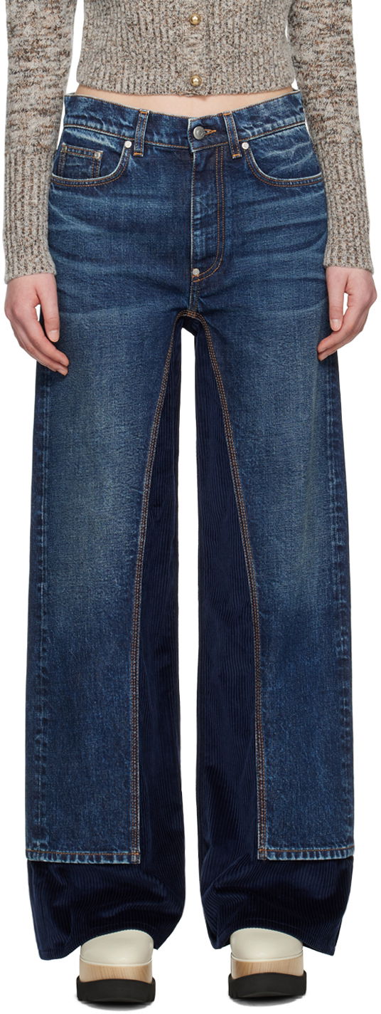 Stella McCartney High-Rise Straight Leg Jeans