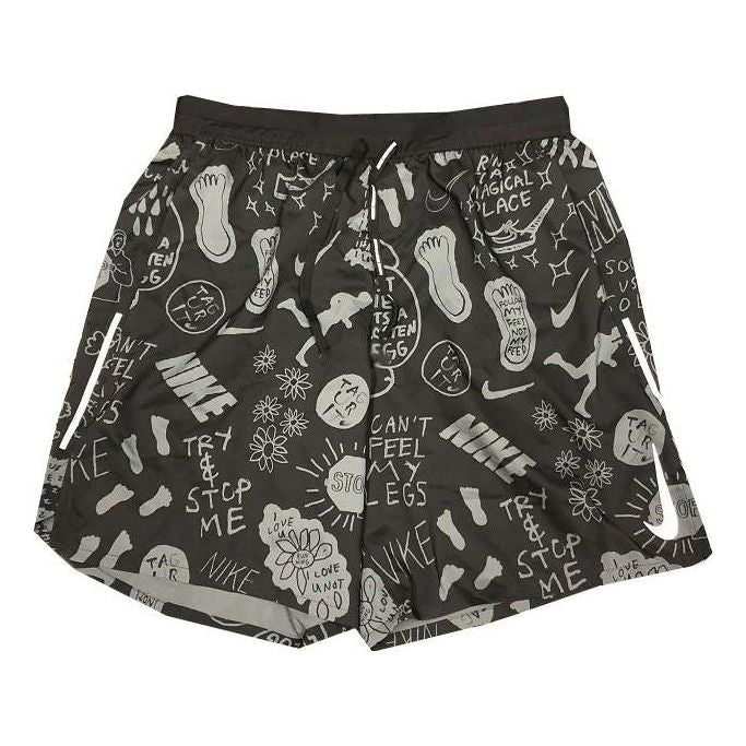 Šortky Nike Full Print Pattern Running Shorts Čierna | AT7808-010