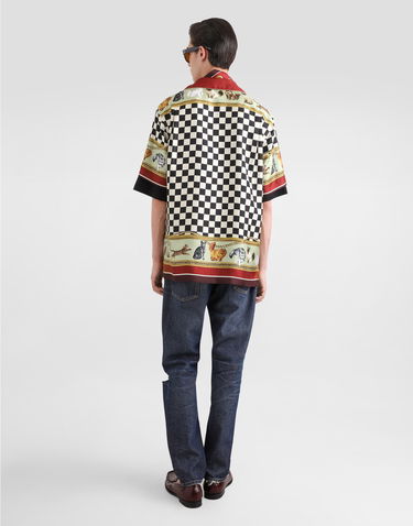 Košeľa Dolce & Gabbana Dolce & Gabbana Cat Print Silk Shirt Rôznofarebný | G5LH3THI1VVHH5ID, 2