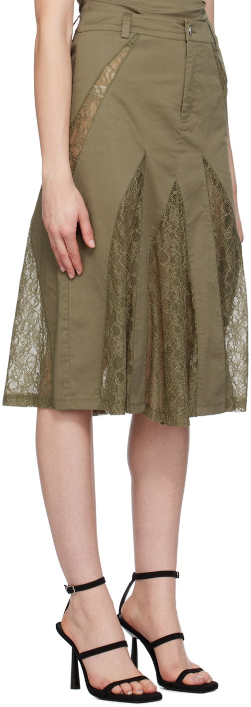 Sukňa Miaou Miaou Anita Lace Midi Skirt Zelené | 4058SPSHUN, 1