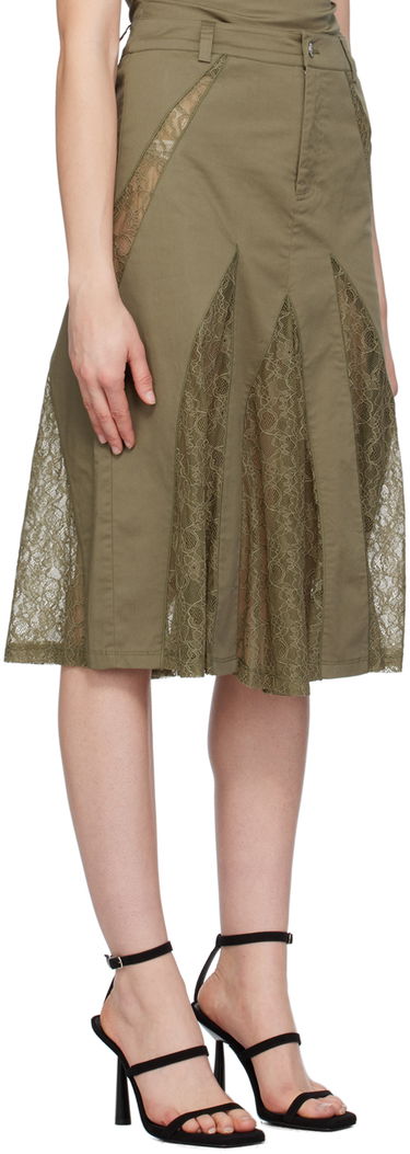 Sukňa Miaou Miaou Anita Lace Midi Skirt Zelené | 4058SPSHUN, 1