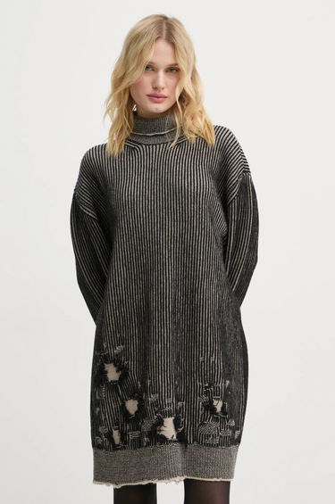 Sveter Maison Margiela Oversize Mini Wool Dress Čierna | S62DA0031.M13076, 0