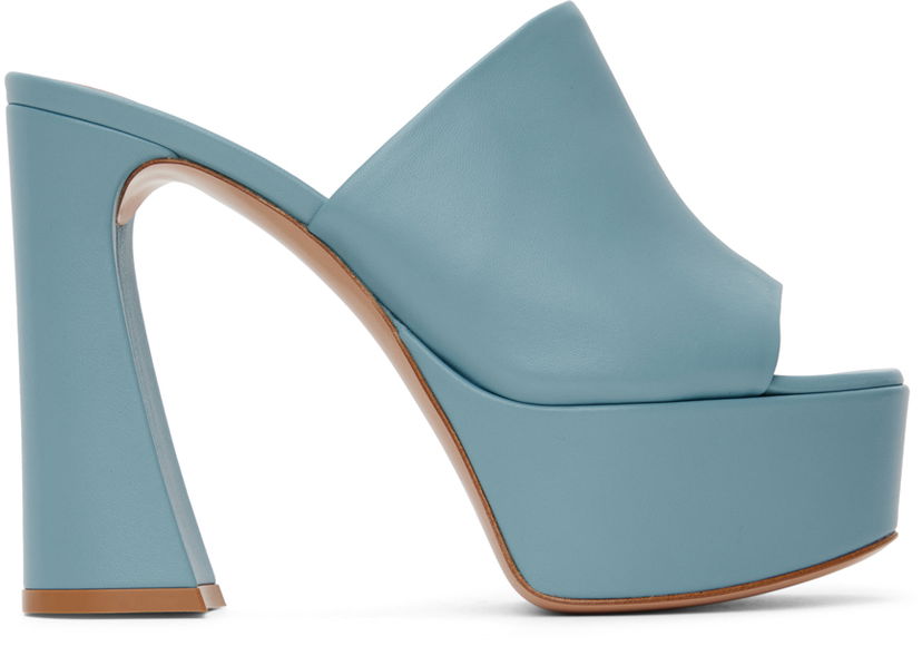 Tenisky a topánky Gianvito Rossi Gianvito Rossi Holly Mule Platform Sandals Modrá | G16990.70RIC.NAP
