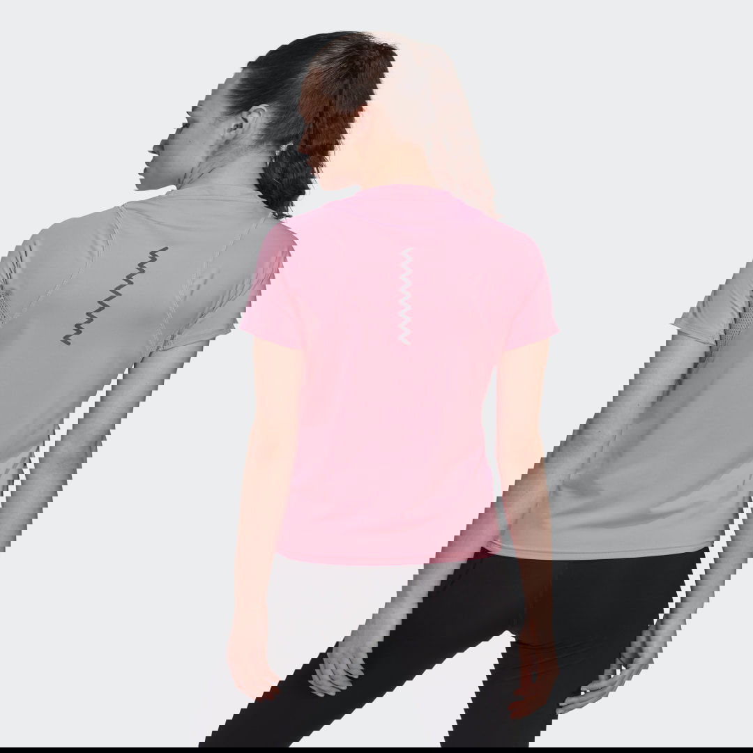 Tričko adidas Originals Run Fast Made With Parley Ocean Plastic Tee Ružová | HK9006, 1